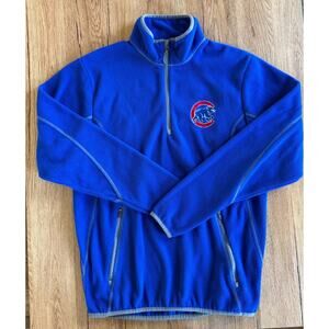 Antigua Chicago Cubs Baseball Quarter Zip Fleece Men's Size Small